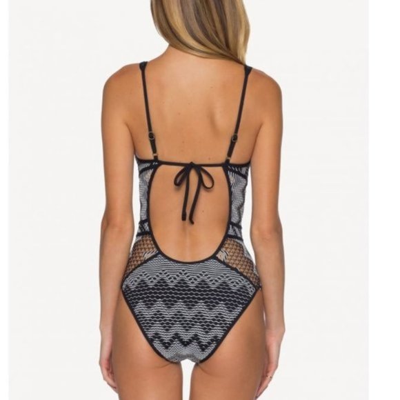 BECCA Reveal Plunge One-Piece Swimsuit - Picture 3 of 9